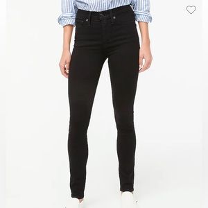 J. Crew 10" high-rise black skinny jean in signature stretch sz 27